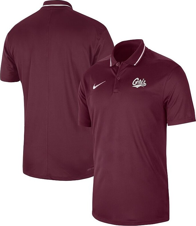 Men's Nike Maroon Montana Grizzlies 2023 Sideline Coaches Performance Polo