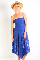 Thumbnail for your product : Nightcap Clothing Victorian Lace Tube Dress in Blue Violet