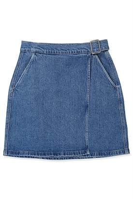 Country Road Denim Wrap Mini Skirt