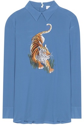 Stella McCartney Embroidered silk blouse