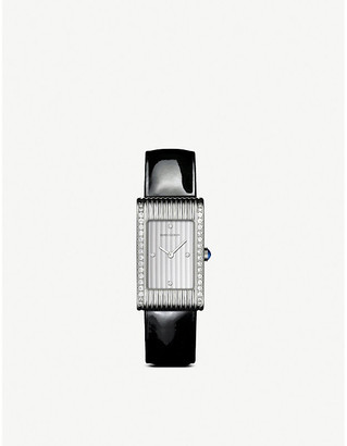 Boucheron Women's Stainless Steel Reflet Steel, Diamond And Sapphire Cabochon Watch, Size: Medium