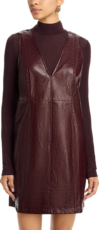 Lost + Wander Valor of Venus Faux Leather Mini Dress