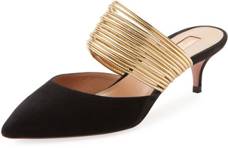 schutz keilla kitten heel mules