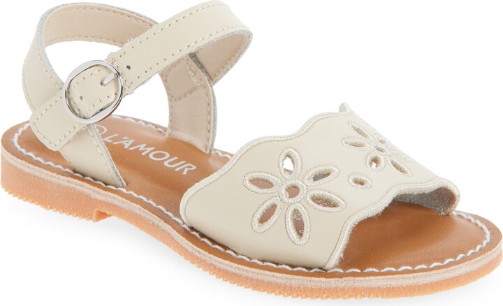 L'amour Kids' Augusta Ankle Strap Sandal