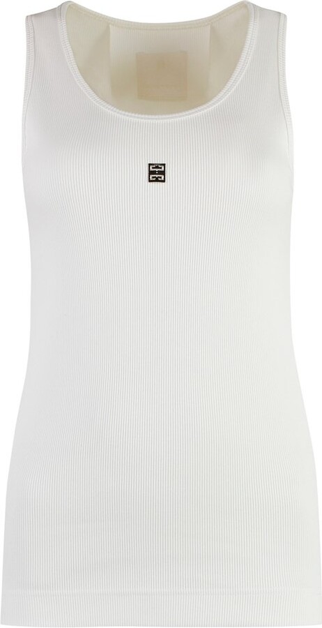 Givenchy 4G Logo Plaque Sleeveless Tank Top