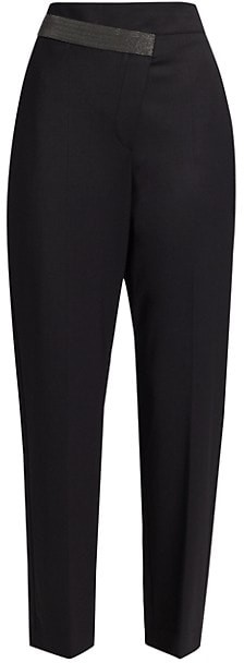 ladies black trouser suits evening