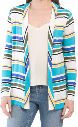 rayon spandex open front cardigan