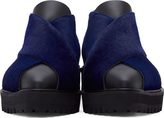 Thumbnail for your product : Proenza Schouler Black Criss-Cross Calf-Hair Shoes