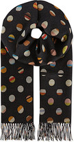 Thumbnail for your product : Paul Smith Double-sided striped spot scarf