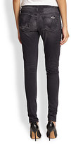 Thumbnail for your product : AG Adriano Goldschmied Digital Luxe Distressed Sateen Legging Jeans