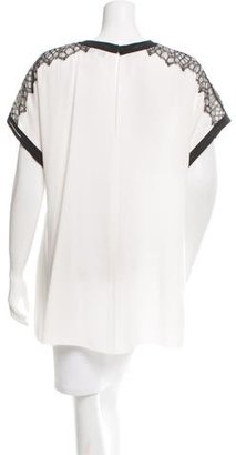 Andrew Gn Silk Lace Overlay Tunic