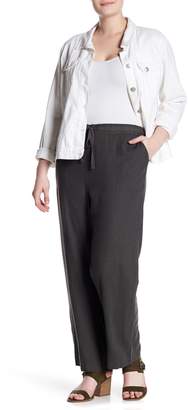 Susina Solid Linen Blend Pants (Plus Size)