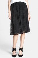 Thumbnail for your product : Nordstrom 1.State Pleated Lace Midi Skirt Exclusive)