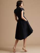 Thumbnail for your product : Halston Tuxedo Silk Faille Dress