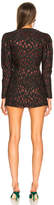 Thumbnail for your product : ATTICO Consuelo Mini Dress in Black & Red | FWRD