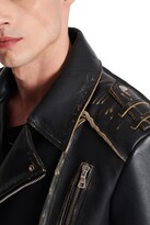 Thumbnail for your product : Balmain Deconstructed leather biker jacket