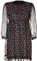 Thumbnail for your product : Anna Sui Silk Hearts and Rosebuds Print Dress