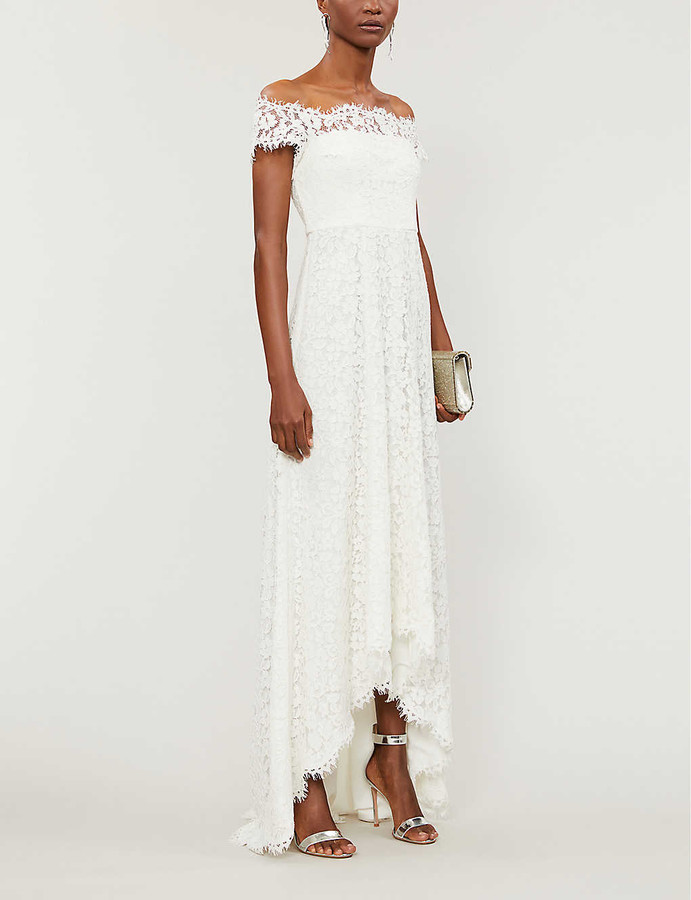 whistles rose wedding dress