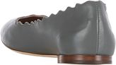 Thumbnail for your product : Chloé Lauren Scallop Flats-Grey