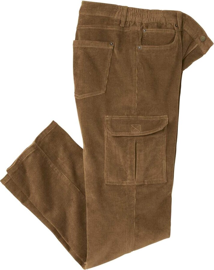 ATLAS FOR MEN - Comfort Camel Corduroy Cargo Pants - W48 - ShopStyle ...
