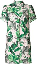 Thumbnail for your product : Alice + Olivia Jem palm-print shirt dress