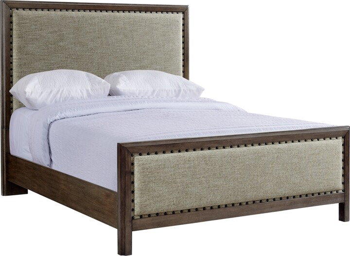 Furniture Parker Mocha Upholstered King Bed, Created for Macy's ShopStyle