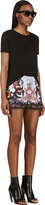 Thumbnail for your product : Givenchy Lavender Floral Print Punto Milano Shorts