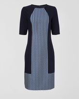 Thumbnail for your product : Jaeger Jacquard Panelled Dress