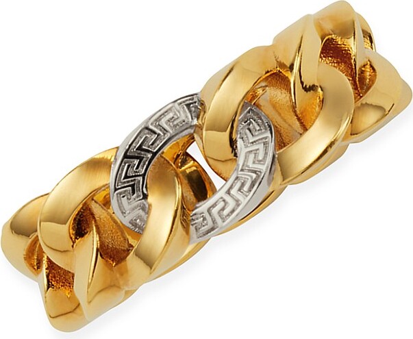 ★Versace ★medusa chain ring Medusa Chain Ring Gold | VERSACE US