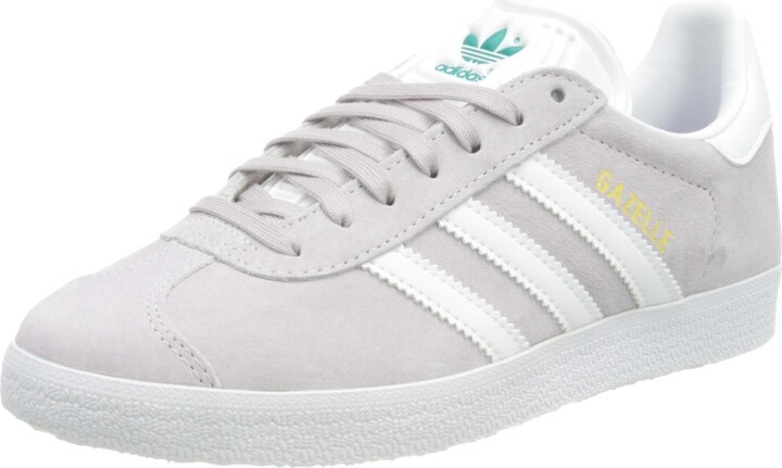 womens adidas dark grey gazelle og suede trainers