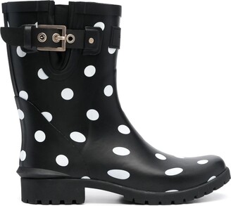 Kate Spade Polka Dot-Print Rain Boots