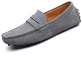 Thumbnail for your product : XiaoYouYu Men's Comfortable Suede Leather Penny Loafers Flat Shoes