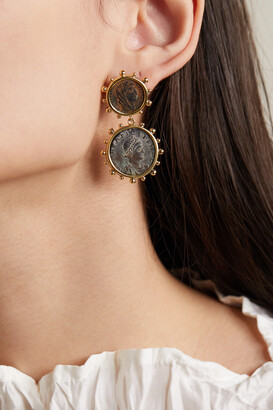 Dubini 18-karat Gold And Bronze Earrings - One size