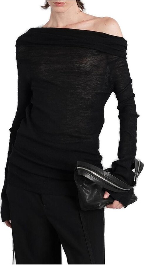 Ann Demeulemeester TIzziana Knitted Long Sleeve Top