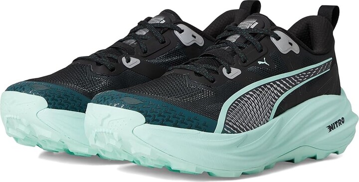 Puma Voyage Nitro Trail Running Shoes Men's Running Shoes Green Terrain/Mint Melt : 9 D - Medium Textile