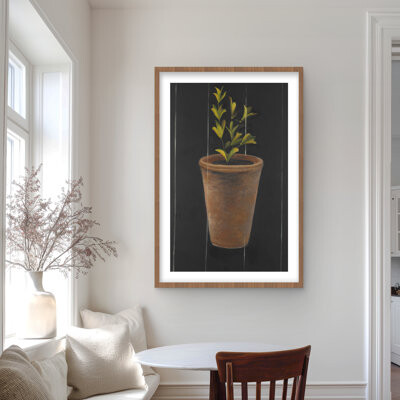 Lark Manor Marjolaine Plant Print | Hygge Kitchen Framed Matted Decor