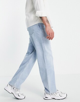 Weekday Galaxy loose fit jeans in lula blue - ShopStyle