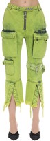 Thumbnail for your product : Marques Almeida Multi Pocket Cropped Denim Jeans