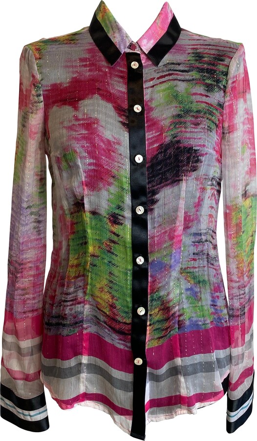 Cavalli Class Roberto Semi Transparent Shirt