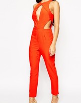 Thumbnail for your product : ASOS COLLECTION Angular Cut Out Jumpsuit With Peg Leg
