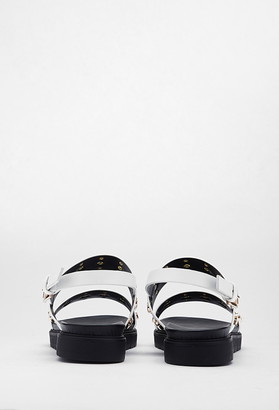 Forever 21 Studded Flatform Sandals