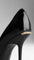 Thumbnail for your product : Burberry Point-Toe Patent Pumps