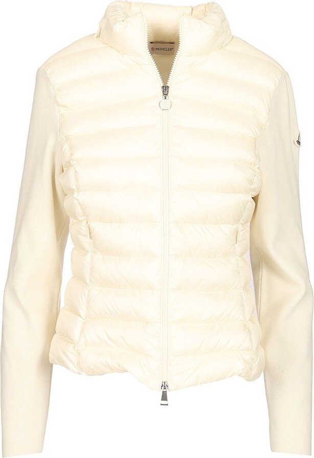 Moncler Logo Patch Padded Zip-Up Cardigan