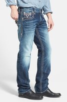 Thumbnail for your product : Rock Revival Straight Leg Jeans (Rickson J400)
