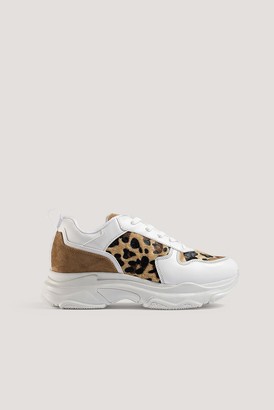 NA-KD Leopard Detailed Chunky Trainers