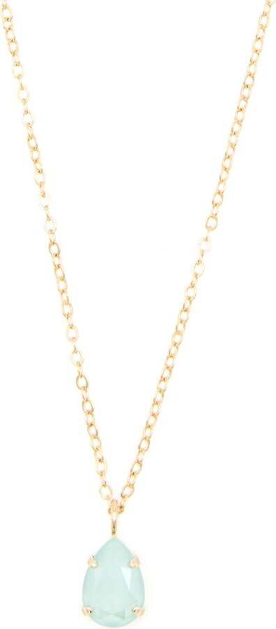Rosaspina Firenze Mint Green Drop Necklace