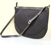 Thumbnail for your product : Gucci NEW Authentic Canvas Crossbody Messenger BAG Handbag Large Black 272380