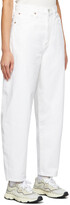 Thumbnail for your product : AGOLDE White Balloon Ultra High Rise Curved Taper Jeans