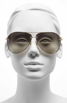 Thumbnail for your product : Gucci 'Marina Chain' 63mm Aviator Sunglasses