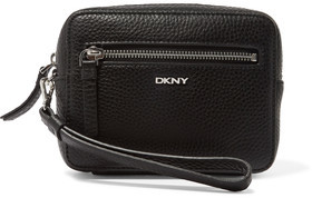 DKNY Textured-Leather Clutch